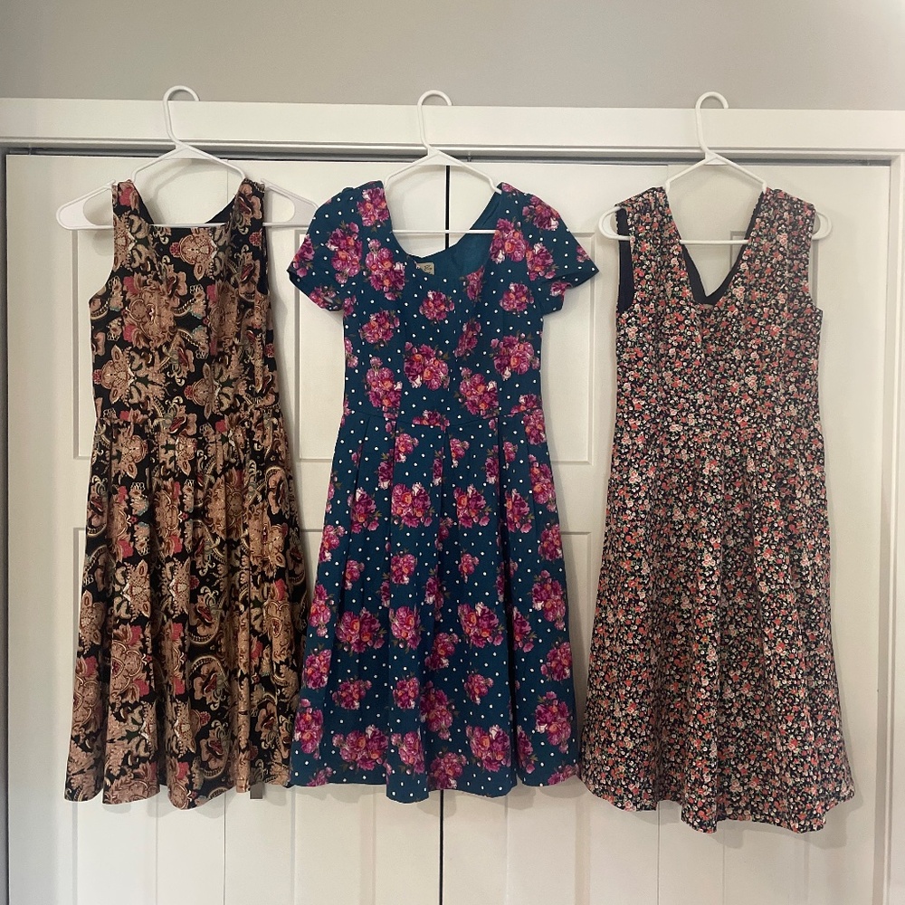 Lot of 15.5” waist Lindy Bop dresses